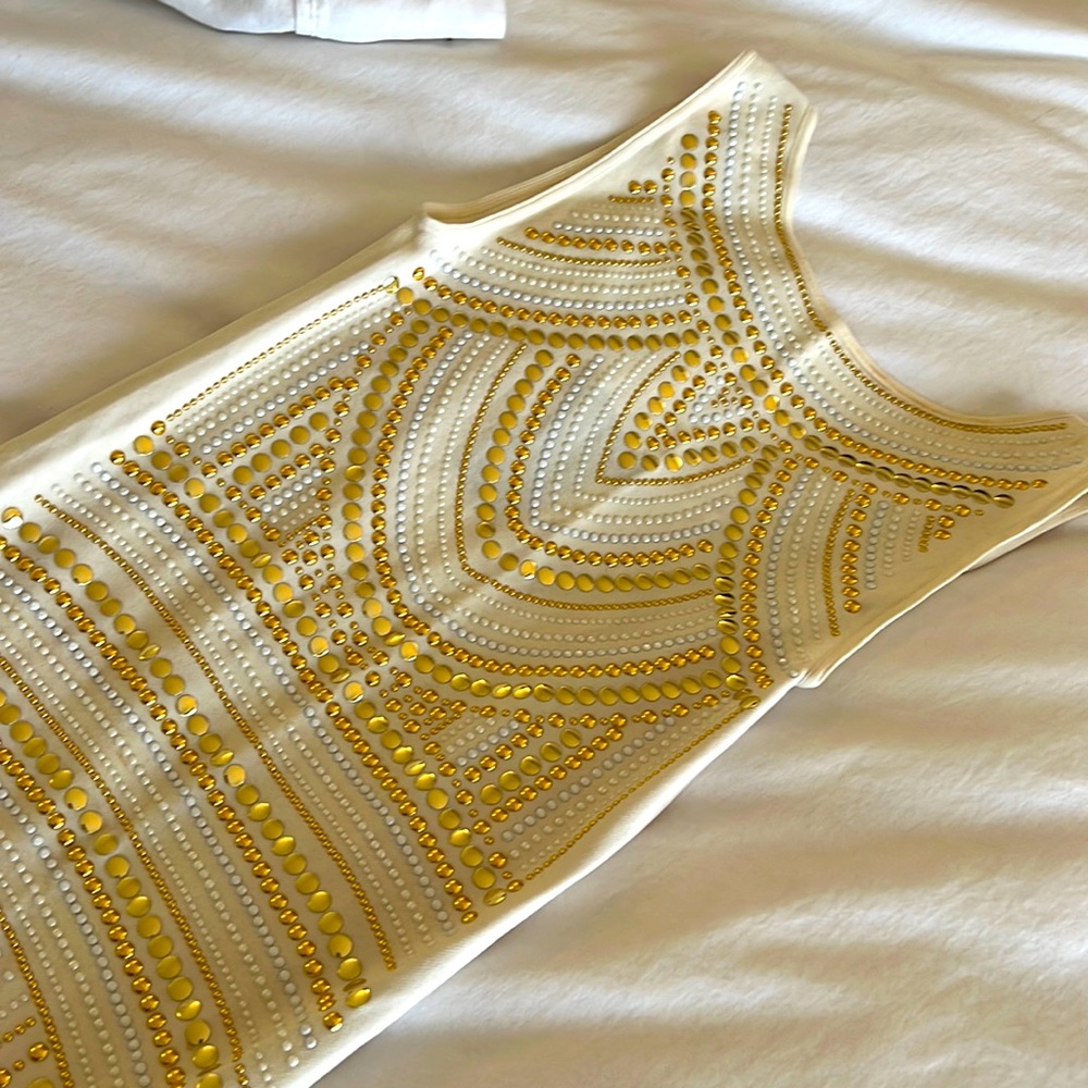 Beautiful studded Bebe vintage dress in perfect condition sized small